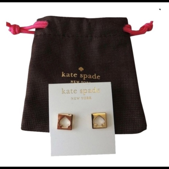 kate spade Jewelry - NWT Gold Cutout Kate Spade Studs